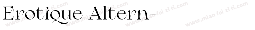 Erotique Altern字体转换